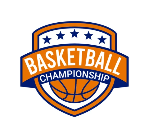 Basketball Tournament Championship Sports Logo Design Template