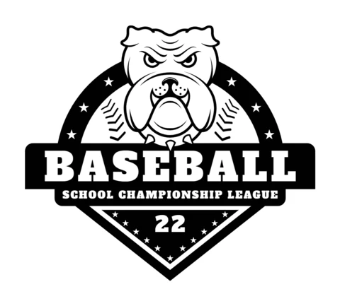Bulldog Mascot Baseball Logo Design Template