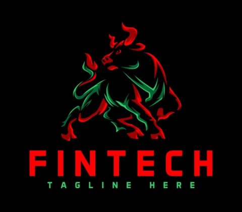 Financial Technology Logo Design Template
