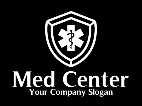 Med Center Logo Design Template