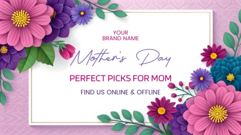 Floral Mother's Day Design Template for Perfect Picks