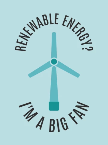 Modèle de t-shirt sur l'écologie et les énergies renouvelables