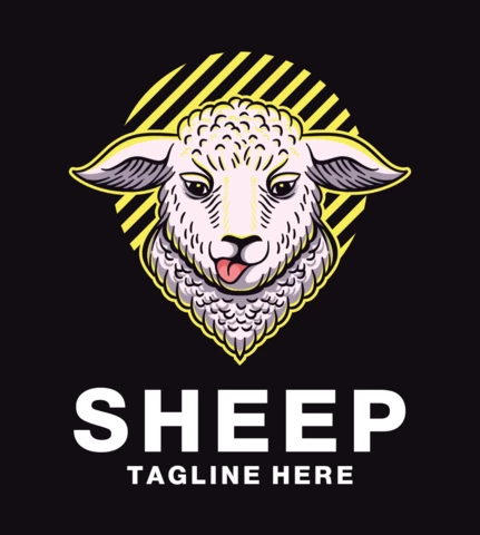 Sheep Logo Design Template
