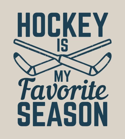 Hockey Stick Vintage T-shirt Design Template
