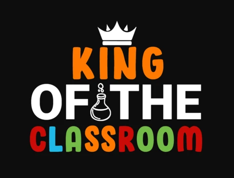 Modèle de t-shirt du roi de la classe