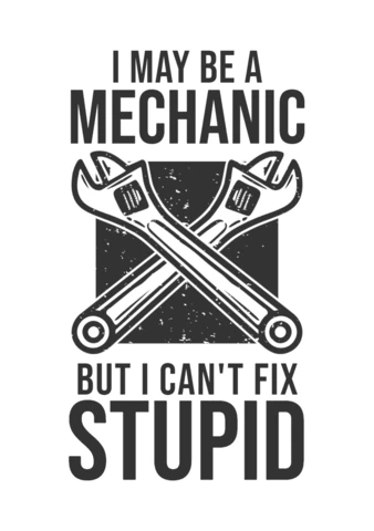 Mechaniker mit schraubenschlüssel t-shirt design vorlage