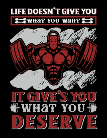 Bold Fitness Motivation Design Template for Gym Poster