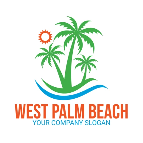 West Palm Beach Logo Design Template