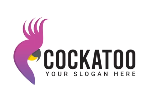 Cockatoo Parrot Bird Logo Design Template
