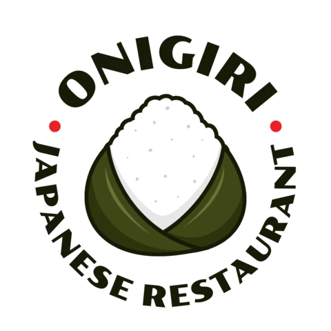 Modèle de logo pour la nourriture japonaise Onigiri