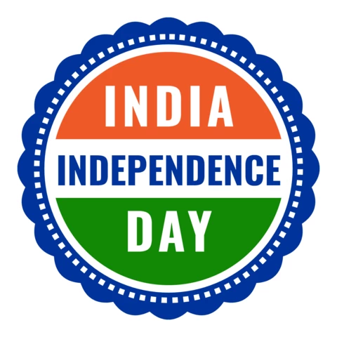 India Independence Day Stamps Design Template