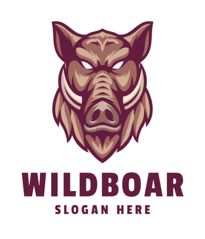 Wild Boar Logo Design Template
