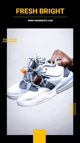 Fashion And Sneakers Instagram Story Post Design Template