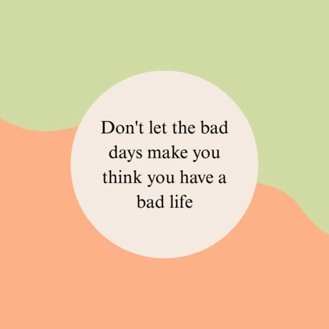 Overcoming Bad Days Instagram Post Design Template