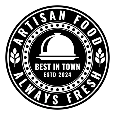 Шаблон дизайна логотипа Artisan fresh food черный