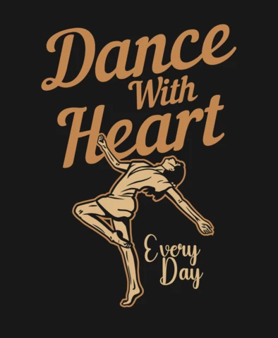 Woman Dancing Vintage T-Shirt Design Template