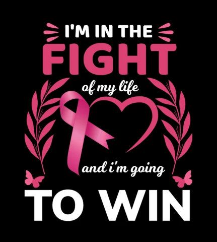 I'm in The Fight Breast Cancer T-shirt Design Template