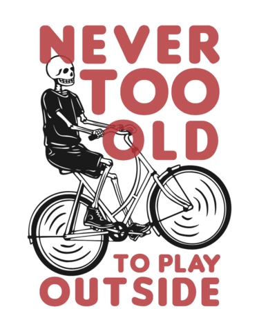 Modèle de conception de t-shirt vintage à vélo squelette