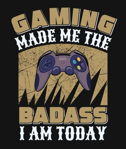 Gaming stworzył dla mnie szablon koszulki z cytatem badassa