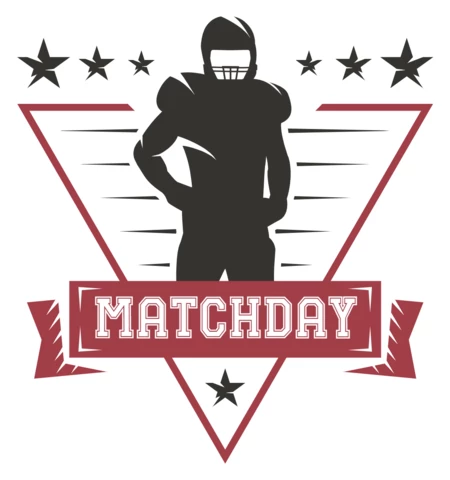 American Football Matchday Badge Template Design
