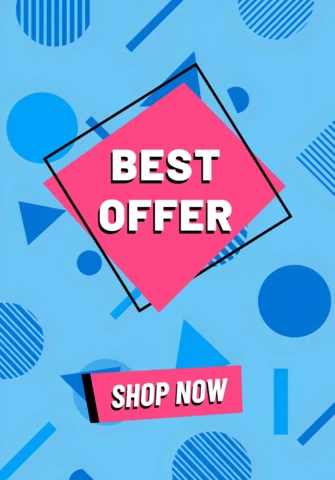 Best Offer Promotional Nostalgic 90s Template Design