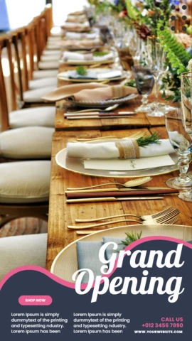 Modernes Marketing Restaurant Instagram Geschichte Post Design Vorlage