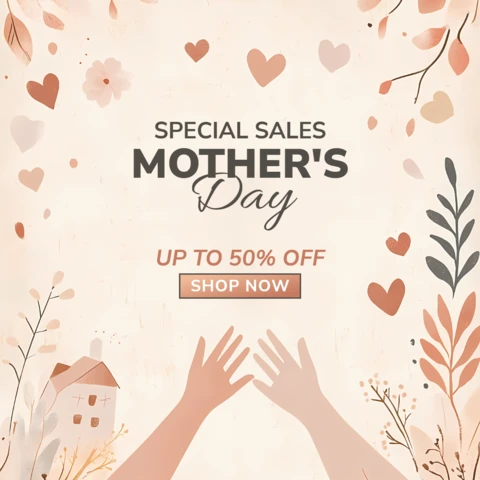 Floral Mother's Day Sale Design Template - Editable and Stylish