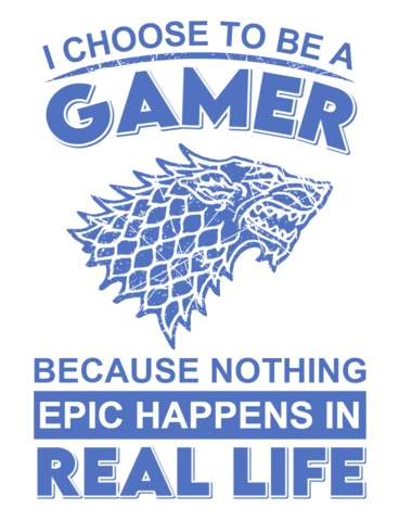 Epic Gamer Design Template with Bold Typography and Artistic Wolf Graphics