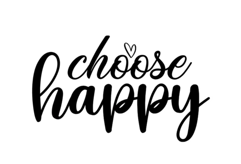Choose Happy T-Shirt Design Template