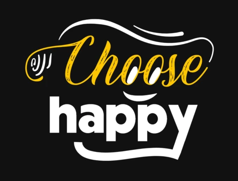 Choose Happy T-Shirt Design Template