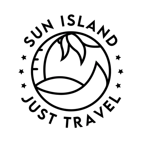 Sun Island Travel Logo Design Template