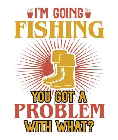 Vintage Fishing Humor Design Template for T-Shirts