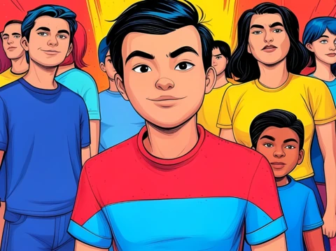 Modèle de conception dynamique d'une communauté de jeunes pour des visuels attrayants