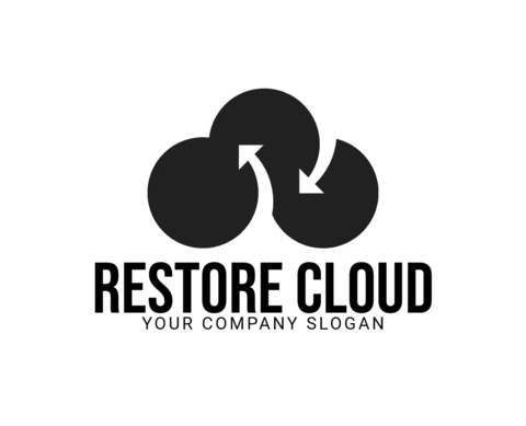 Restore Cloud Storage Logo Design Template