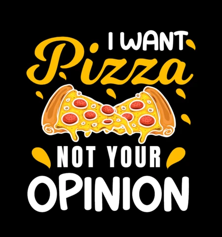 Modello di design per maglietta I want pizza