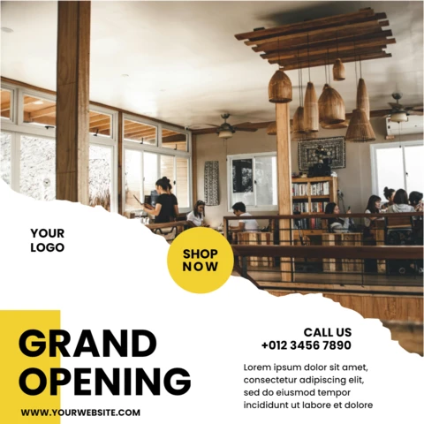 Bright Textured Ad Instagram Post Design Template
