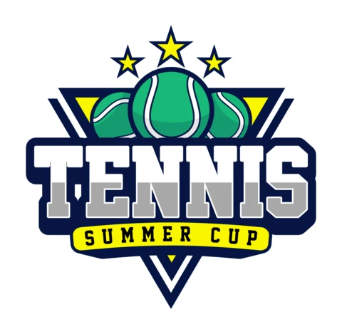 Modèle de logo pour les championnats de tennis