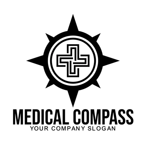 Medical Compass Logo Design Template