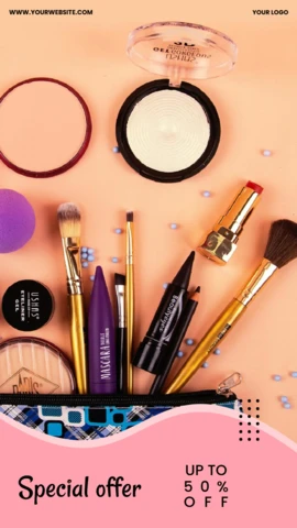 Modello di design accattivante per post promozionali di storie Instagram per centri benessere