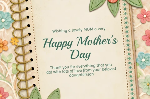 Floral Mother’s Day Card Design Template – Editable and Charming