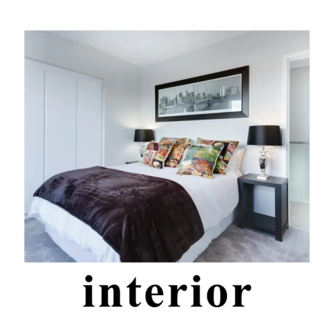 Elegante modello di post per social media instagram di interior design minimalista