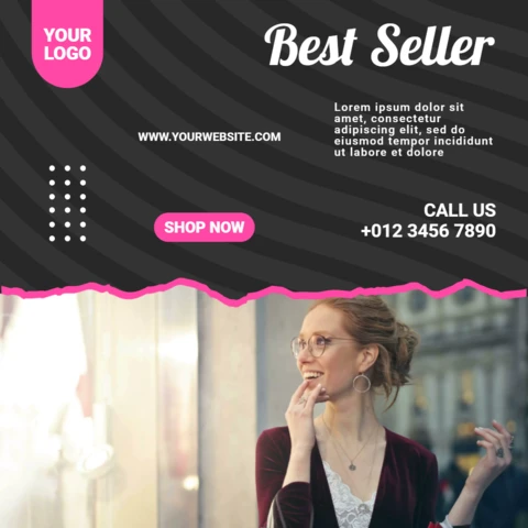 Women Fashion And Style Ad Instagram Post Design Template