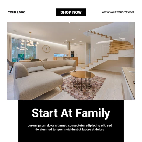 Luxury Marketing Social Media Ad Post Design Template
