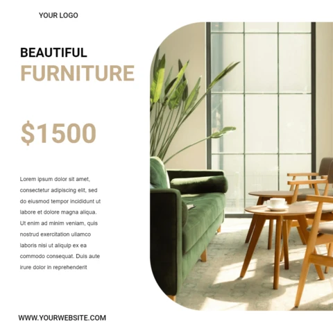 Sleek Vintage Advertising Instagram Post Design Template