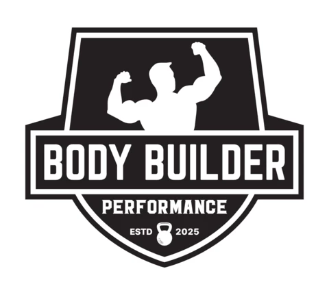Body Builder Gym Logo Design Template