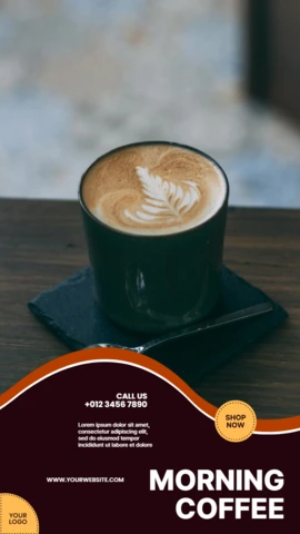Morning Coffee Instagram Story Post Design Template