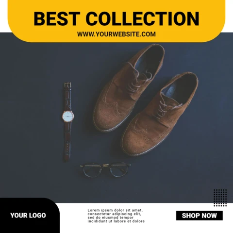Best Collection Streetwear Sneakers Sale Instagram Post Design Template