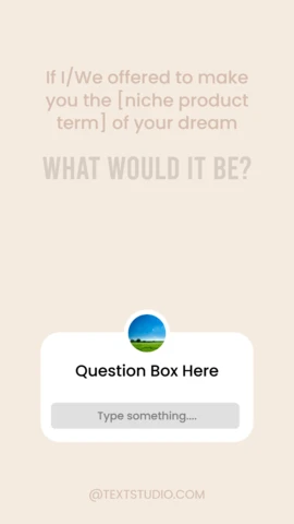 Dream product inquiry instagram story post design template