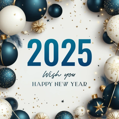 Modèle de post instagram pour le nouvel an 2025