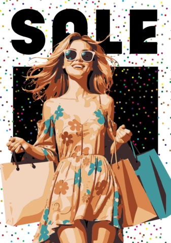Fashion Shopping Design Template for Trendy Promotions